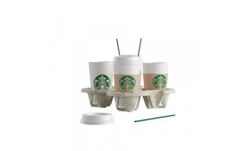 starbucks cup set 3D model