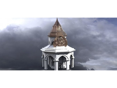 Steampunk Medieval Tower 4 3D model