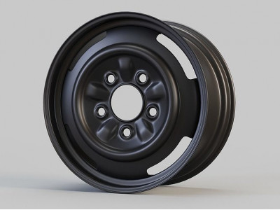 Steel Car Wheel 3D model