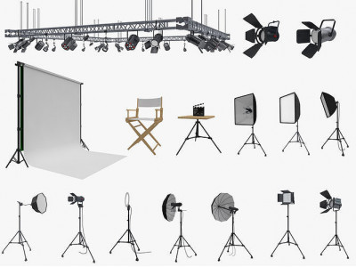 Studio Lighting Collection 3D model