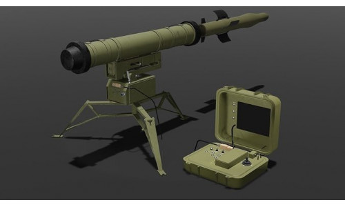 Stugna-P ATGM Low-poly 3D model