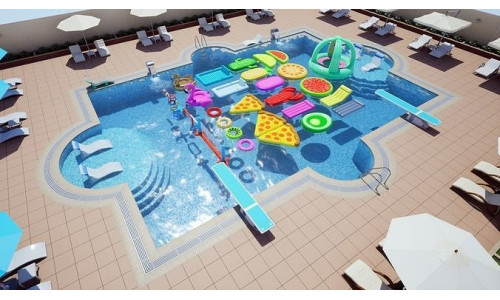 Swimming Pool Low-poly 3D model