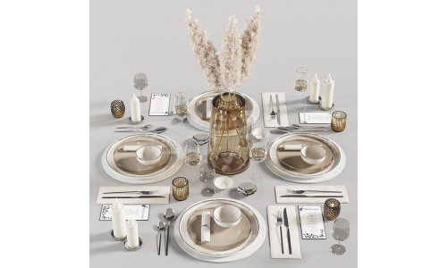 tableware set8 3D model