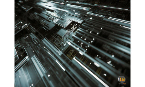 Tech Greebles set 1 3D model