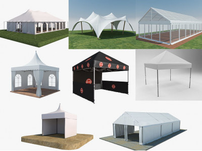Tent Pack 8 Models 3D model