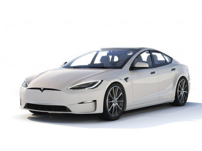 Tesla Model S Plaid 2021 Low-poly 3D model