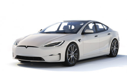 Tesla Model S Plaid 2021 Low-poly 3D model