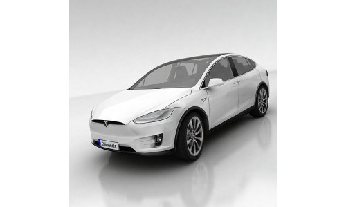 Tesla X Low-poly 3D model