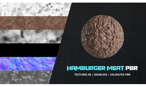Textures Food Hamburger Meat 4k Pbr - 010 Texture