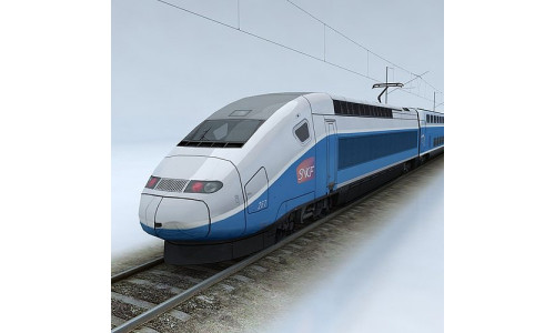 TGV Duplex Low-poly 3D model