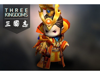 Three kingdoms - Additional Hero Osibil Low-poly 3D model