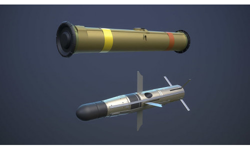 TOW BGM-71 Missile 3D model
