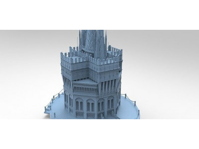 Tower of London inspired Watchtower 3D model