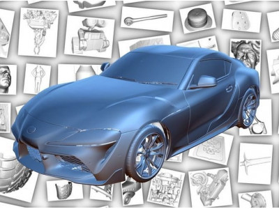 Toyota Supra A90 3d scan data 3D model
