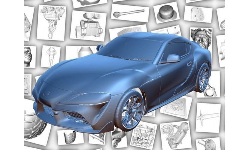 Toyota Supra A90 3d scan data 3D model