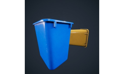 Trashcan Office ClassRoom HDRP Low-poly 3D model