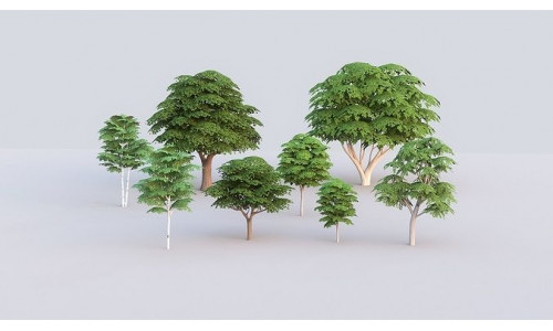 Tree Pack Low Poly G86 Low-poly 3D model