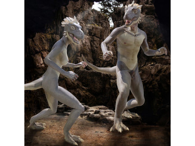 TRex Human Characters Low-poly 3D model