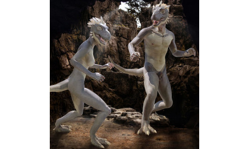 TRex Human Characters Low-poly 3D model