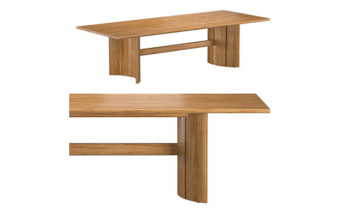 TRIESTE TEAK RECTANGULAR DINING TABLE 3D model