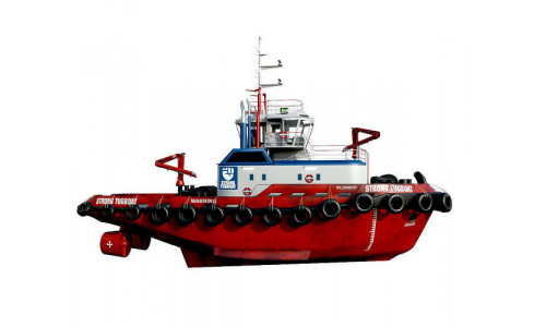 Tugboat  lowpoly  Low-poly 3D model