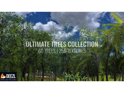 Ultimate Trees Pack Low-poly 3D model