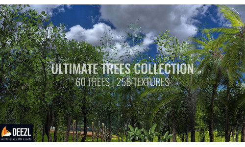 Ultimate Trees Pack Low-poly 3D model