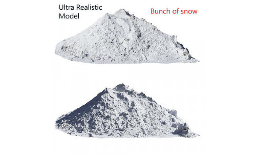 Ultra realistic A bunch of snow Scan  3D model