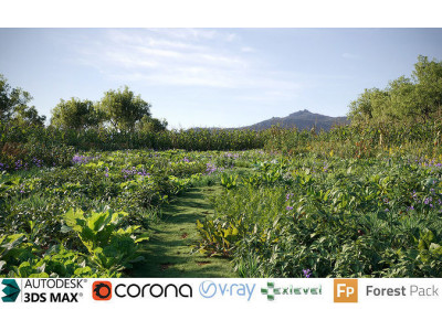 Vegetables Crop Collection - Include GrowFX and Mesh file  3D model