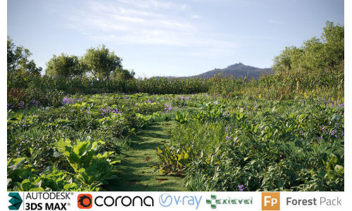 Vegetables Crop Collection - Include GrowFX and Mesh file  3D model