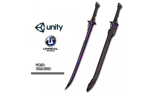 Void Sword Low-poly 3D model