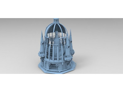 Volcano Shard Tower castle 1 3D model