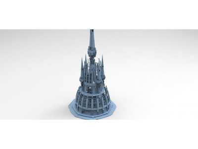Volcano Tower castle 4 3D model