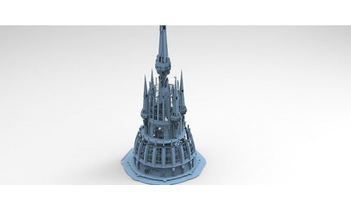Volcano Tower castle 4 3D model