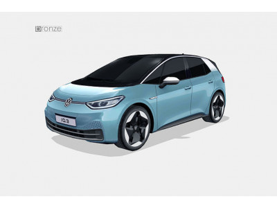 Volkswagen ID3 2020 Low-poly 3D model