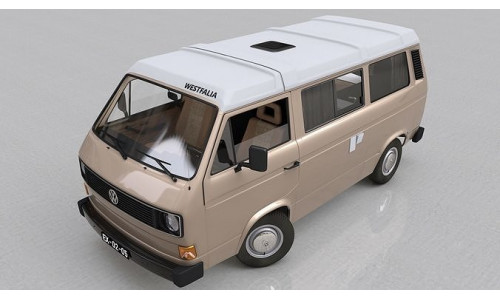 VOLKSWAGEN T3 TRANSPORTER CAMPING WESTFALIA JOKER FOLDING ROOF 3D model