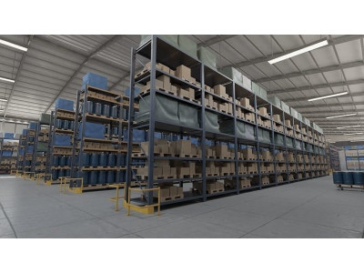 Warehouse Low-poly 3D model