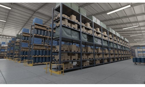 Warehouse Low-poly 3D model