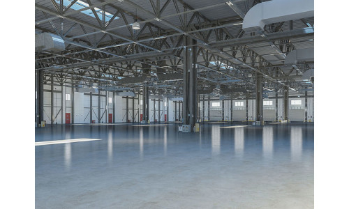 Warehouse 6 interior and exterior 3D model