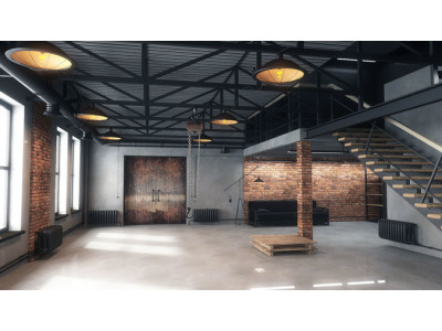 Warehouse loft 3D model