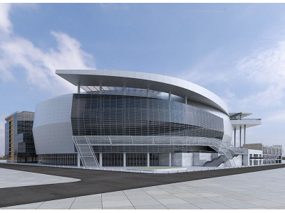 Warriors Arena Stadium  Low-poly 3D model