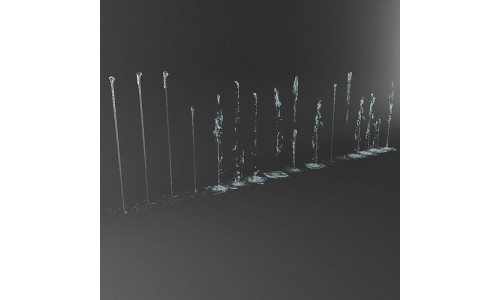 Water Jet Exterior Fountains Pack 3D model