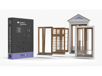 Window Generator HDA Low-poly 3D model