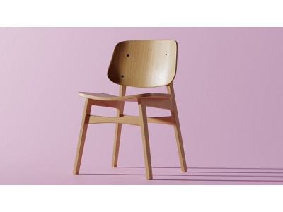 Wooden Chair 3D Model Low-poly 3D model