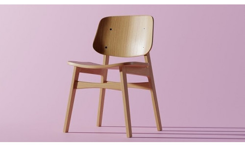 Wooden Chair 3D Model Low-poly 3D model