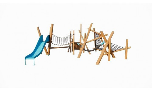 wooden kids playground 3d model 3D model