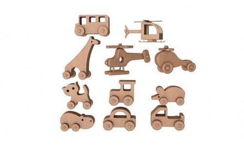 Wooden Toys Collection 3D model