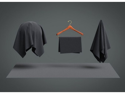 Wool Cashmere Fabric 3D model