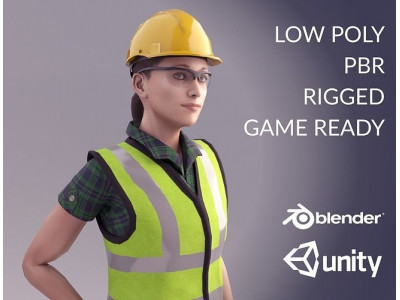 Working Women - Eve Low-poly 3D model