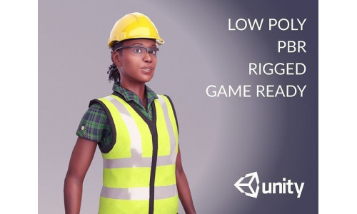 Working Women - Nia Low-poly 3D model